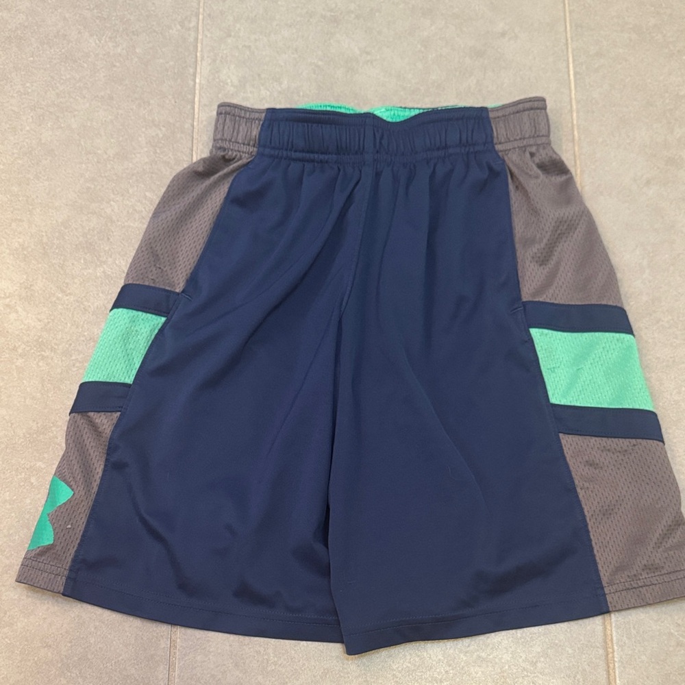 Under Armour Kids Shorts - Navy and Teal